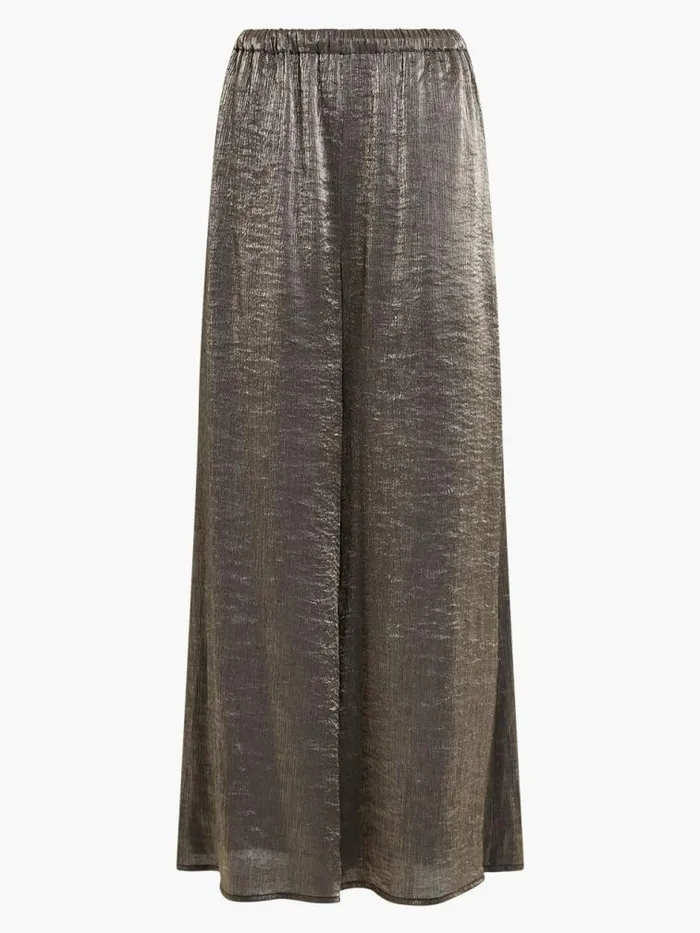 French Connection Dafne Shine Wide Leg Trousers Shine Women Trousers