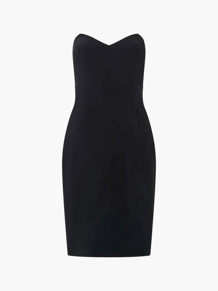 French Connection Echo Crepe Mini Dress Blackout Women Dresses