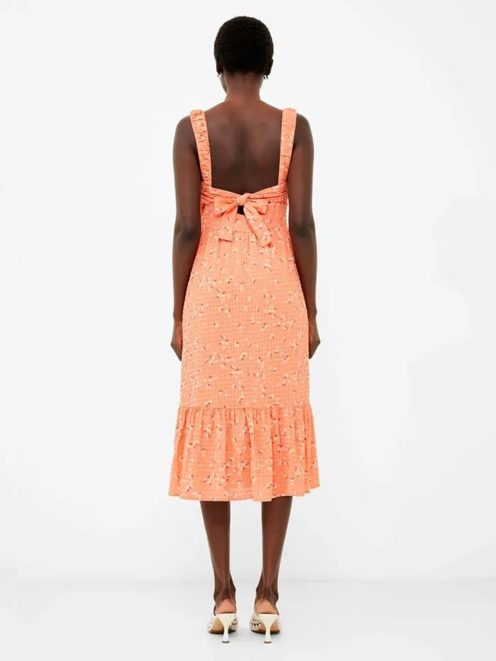 French Connection Erin Gretta Dress Coral Multi Women Dresses