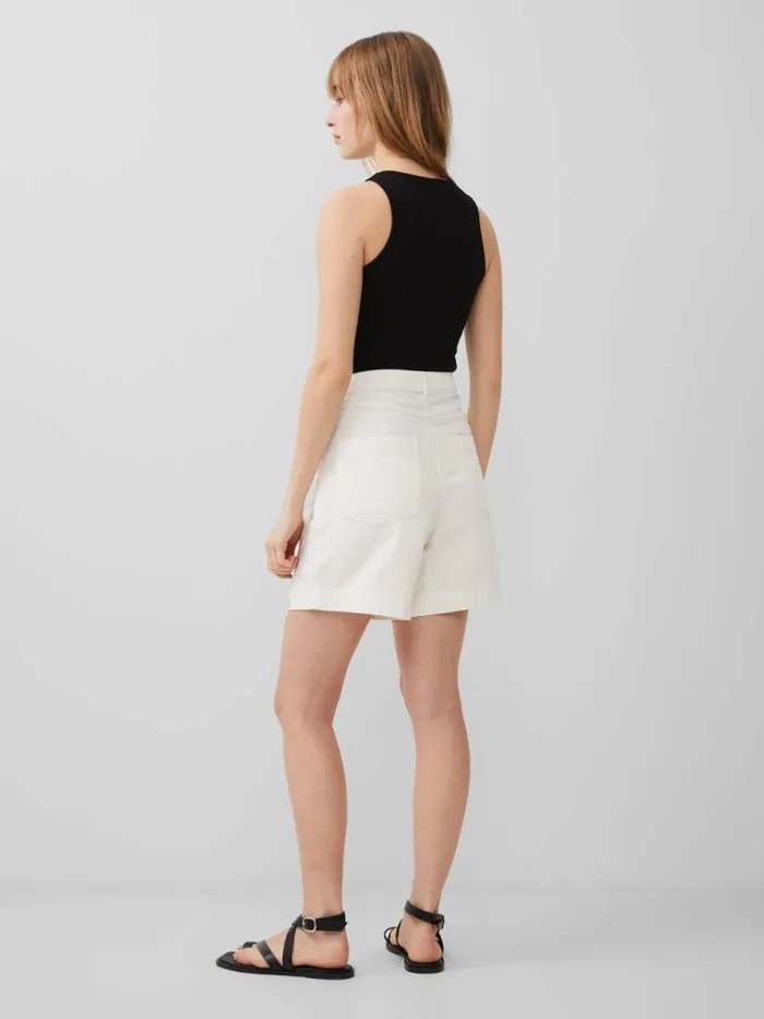 French Connection Finley Denim Shorts Ecru Women Coords