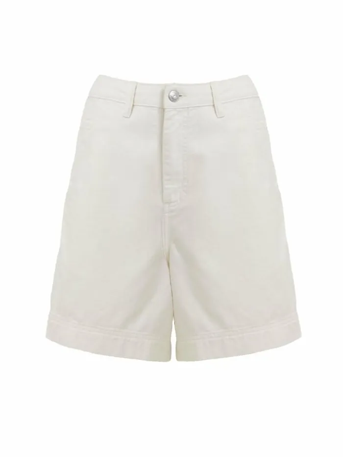 French Connection Finley Denim Shorts Ecru Women Coords