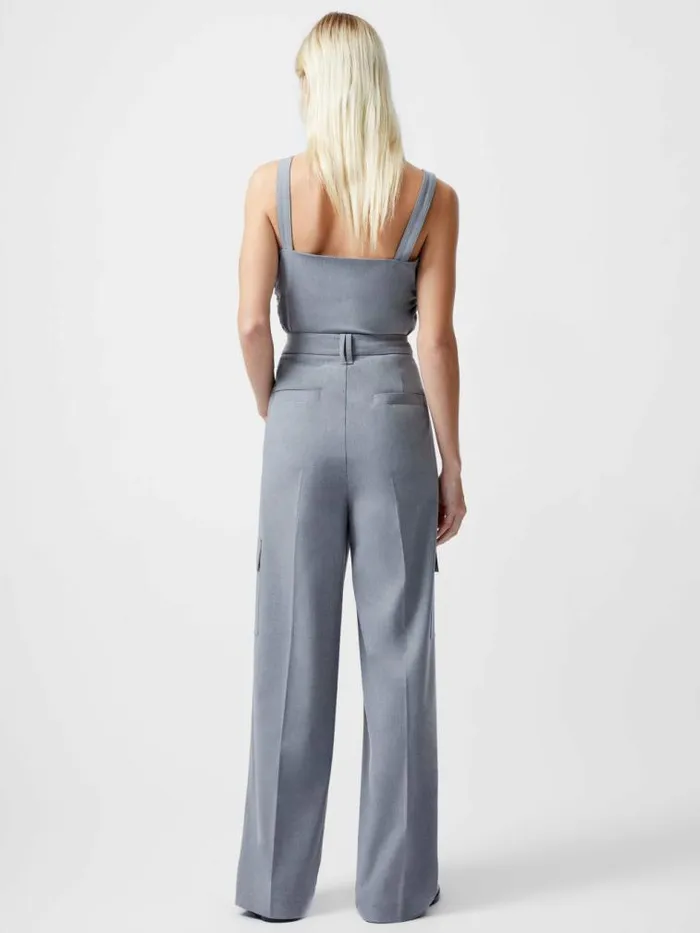French Connection Franklin Barrel Leg Cargo Trousers Grey Women Trousers