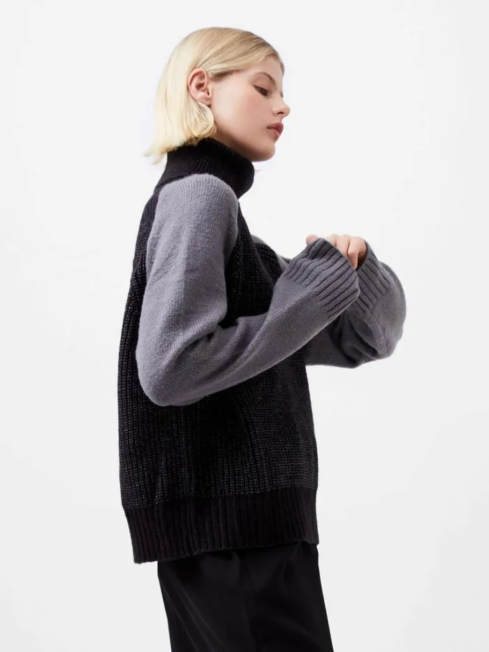 French Connection Kessy High Neck Knit Jumper Charcoalwarm Graphi Women Jumpers and Cardigans French Connection Kessy High Neck Knit Jumper Charcoalwarm Graphi Women Jumpers and Cardigans