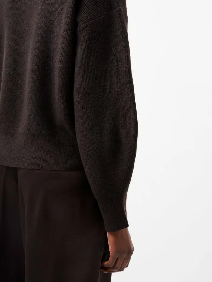 French Connection Lightweight Vhari Recycled Half Zip Jumper Chocolate Ganache Women Jumpers and Cardigans