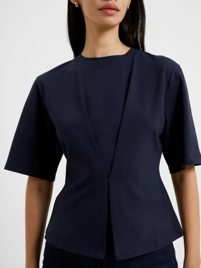 French Connection Pearl Top Utility Blue Women Tops