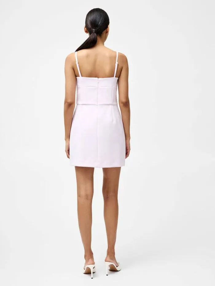 French Connection Whisper Bow Mini Dress Sweet Pink Women Dresses