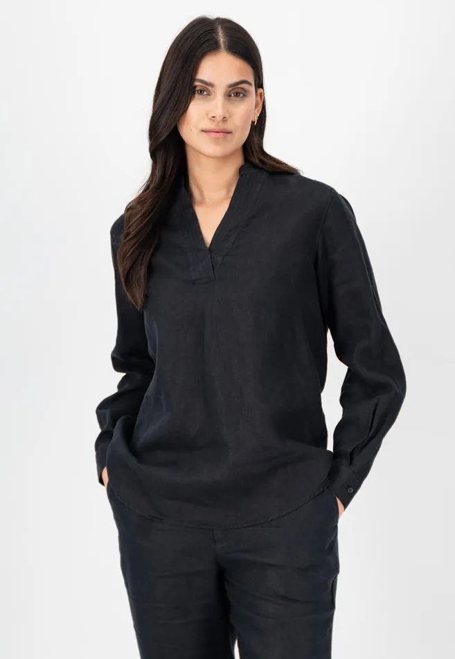 FYNCHHATTON Casual Linen Blouse Blackwhitebright Apricotreed Green Women Blouses FYNCHHATTON Casual Linen Blouse Blackwhitebright Apricotreed Green Women Blouses