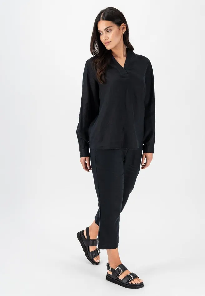 FYNCHHATTON Casual Linen Blouse Blackwhitebright Apricotreed Green Women Blouses FYNCHHATTON Casual Linen Blouse Blackwhitebright Apricotreed Green Women Blouses