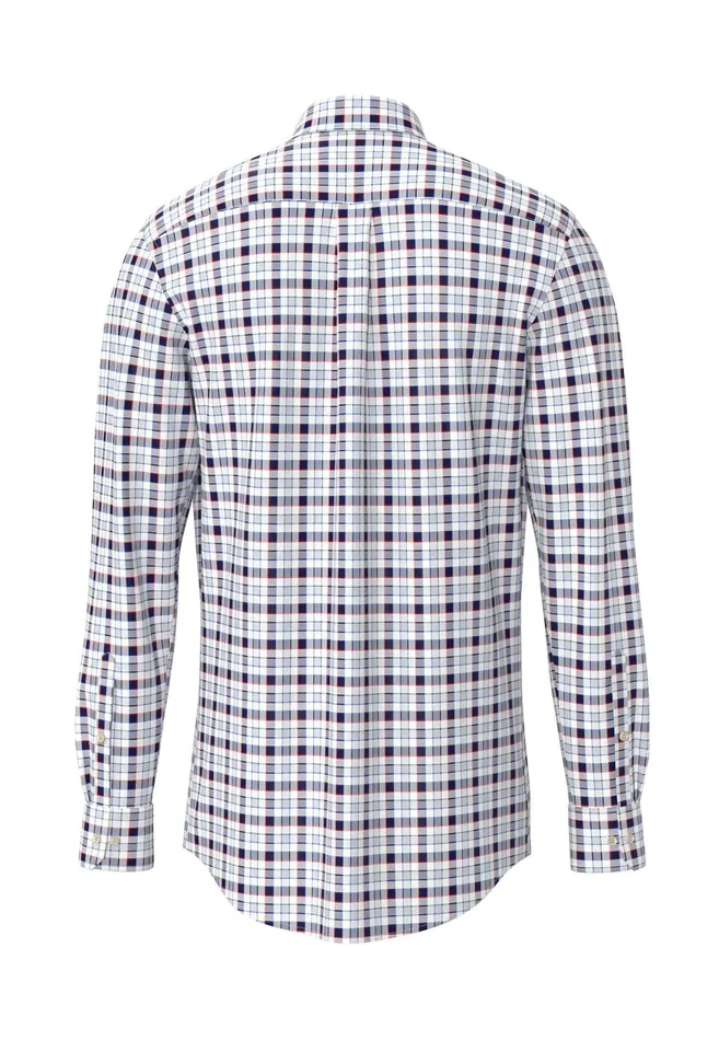 FYNCHHATTON Checked Shirt Made Of Fine Cotton baking View Is Missing Summer Breezestrong Blue Men Shirts