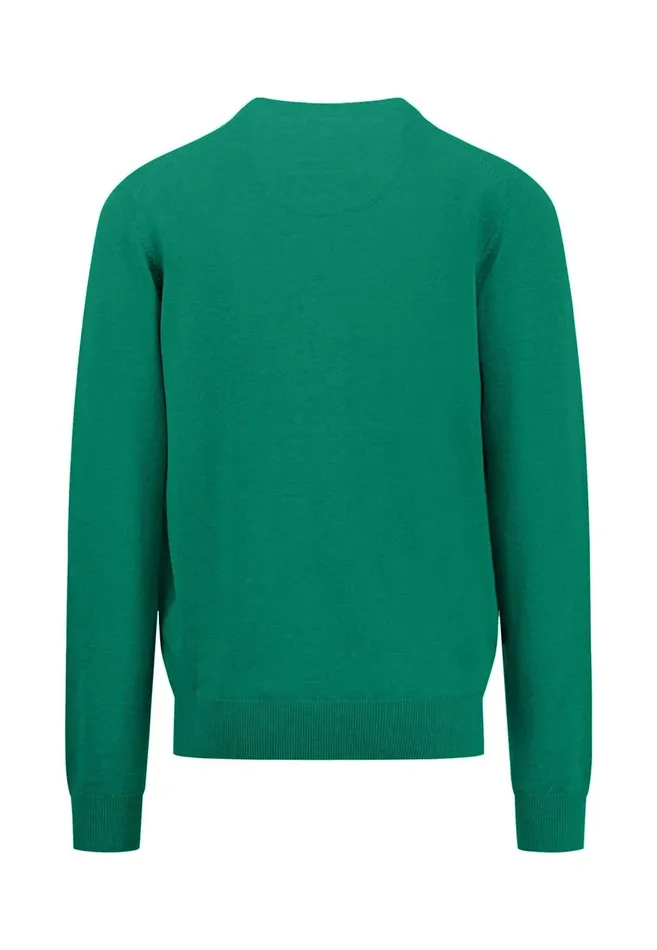 FYNCHHATTON Cotton Knitting Sweater With Vneckline Vibrant Bluenew Dijonrustruby Redflamepale Blushfuchsiadark Teal Men Sweater