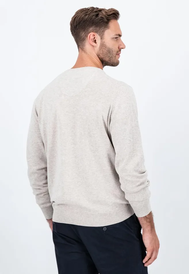 FYNCHHATTON Cotton Knitting Sweater With Vneckline Vibrant Bluenew Dijonrustruby Redflamepale Blushfuchsiadark Teal Men Sweater