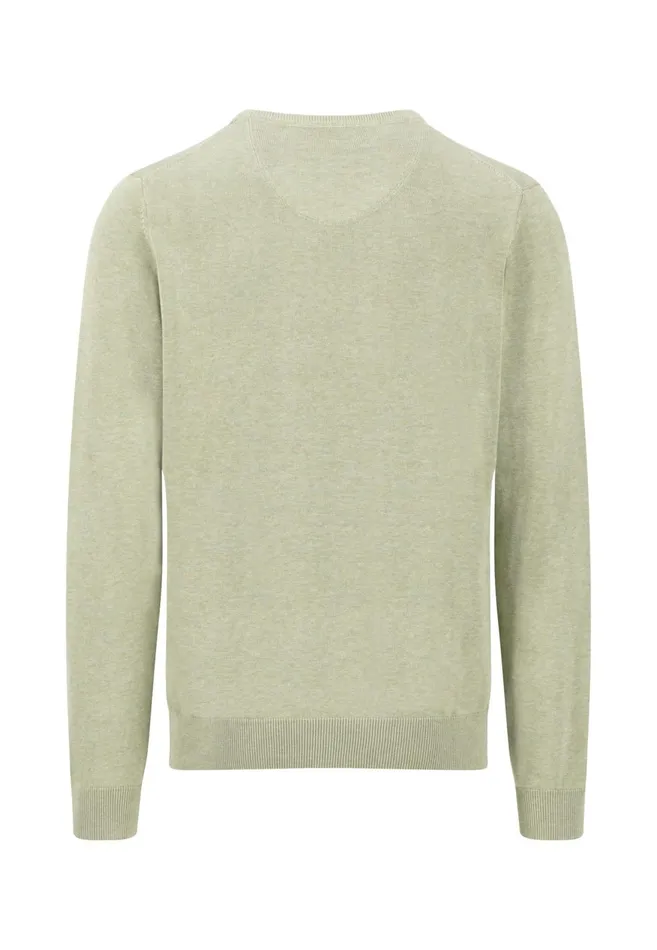 FYNCHHATTON Cotton Knitting Sweater With Vneckline Vibrant Bluenew Dijonrustruby Redflamepale Blushfuchsiadark Teal Men Sweater