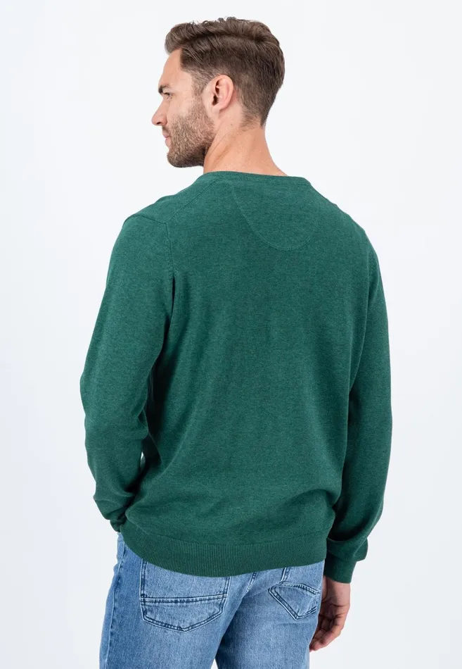 FYNCHHATTON Cotton Knitting Sweater With Vneckline Vibrant Bluenew Dijonrustruby Redflamepale Blushfuchsiadark Teal Men Sweater
