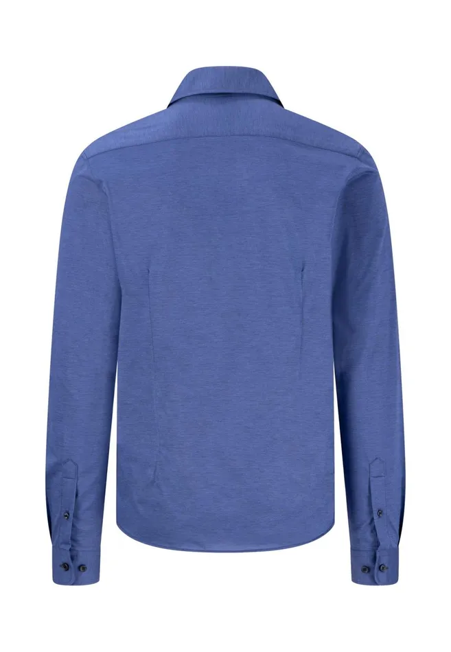 FYNCHHATTON Cotton Shirt With A Caps Collar Whitecrystal Bluenavy Men Shirts