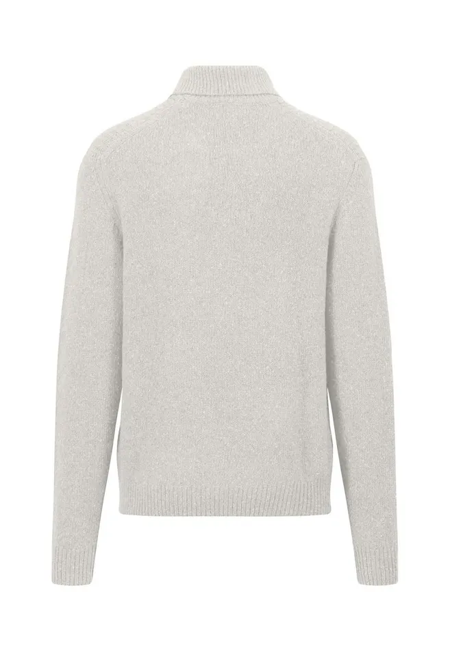 FYNCHHATTON Donegal Knitting Sweater With Turtleneck Flamenavywinter Whitesteel Men Sweater