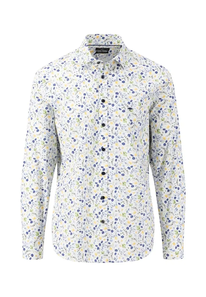 FYNCHHATTON Floral Patterned Shirt With A Casual Kent Collar Pineapple Men Sale FYNCHHATTON Floral Patterned Shirt With A Casual Kent Collar Pineapple Men Sale
