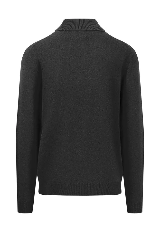 FYNCHHATTON Kashmir Sweater With Turtleneck Navysteelblack Men Sweater