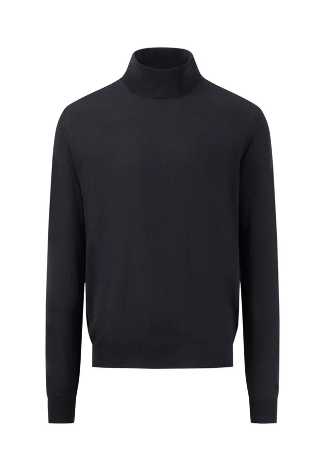 FYNCHHATTON Merino Wool Knit Sweater Steelblackwalnut Brownnavy Men Sale FYNCHHATTON Merino Wool Knit Sweater Steelblackwalnut Brownnavy Men Sale