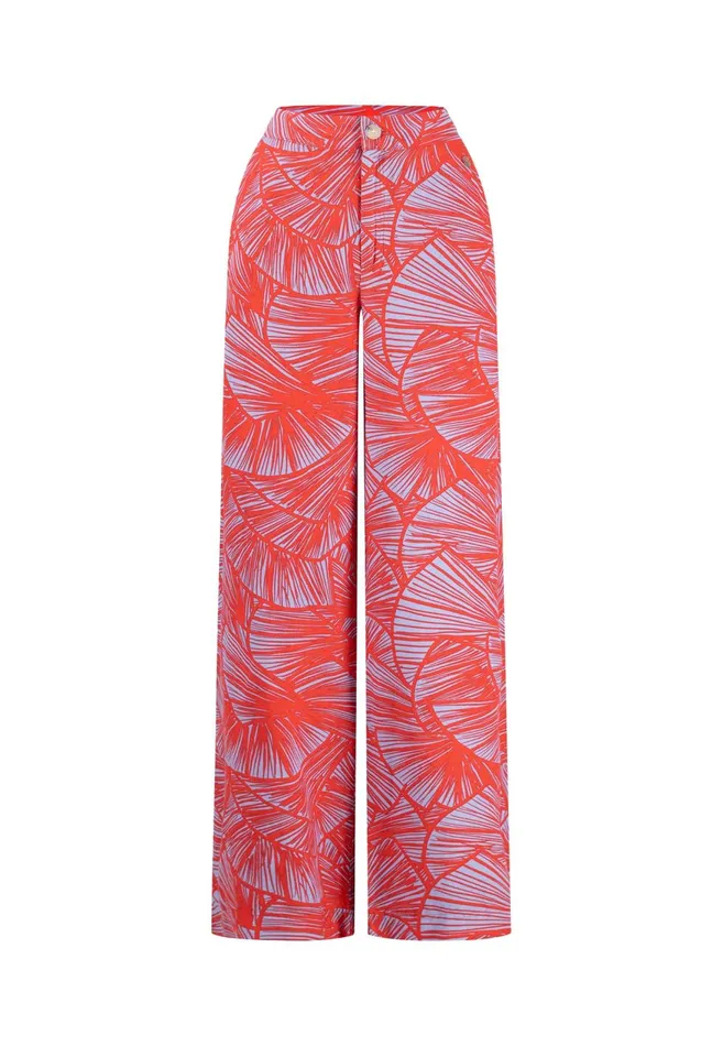 FYNCHHATTON Pants With Summer Patterns Summer Redlight Blue Women Pants