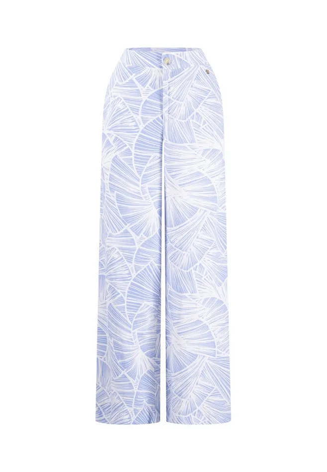 FYNCHHATTON Pants With Summer Patterns Summer Redlight Blue Women Pants