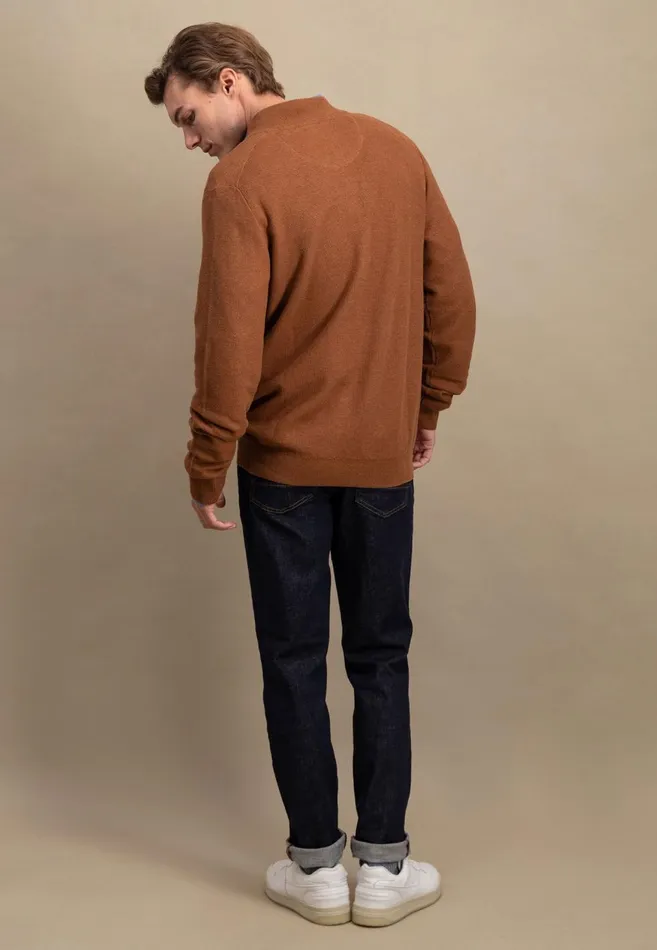 FYNCHHATTON Parting Jacket Made Of Cotton Navyhazelruby Redlight Khakidark Emerald Men Cardigan