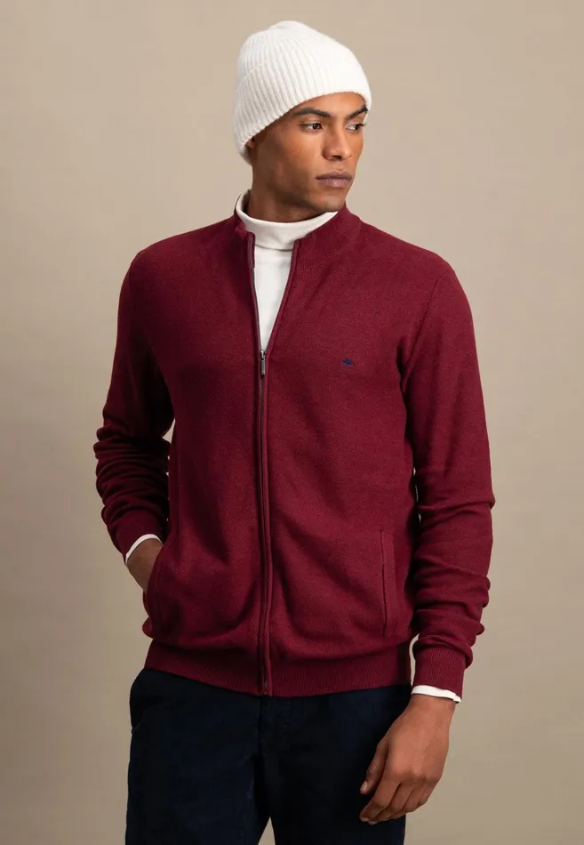 FYNCHHATTON Parting Jacket Made Of Cotton Navyhazelruby Redlight Khakidark Emerald Men Cardigan