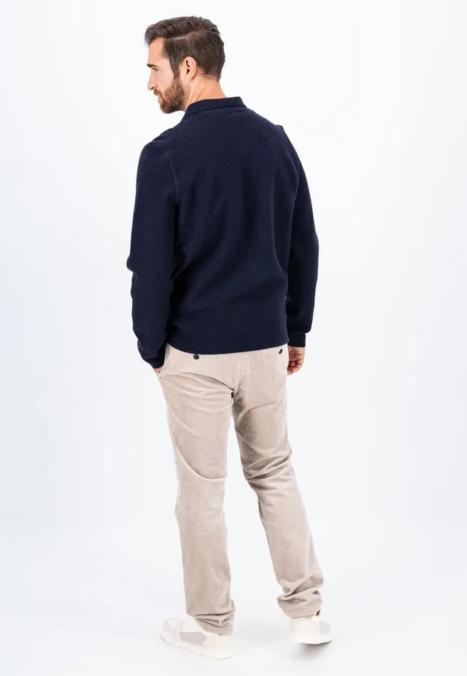FYNCHHATTON Parting Jacket Made Of Wool With Breast Pocket Navy Men Cardigan