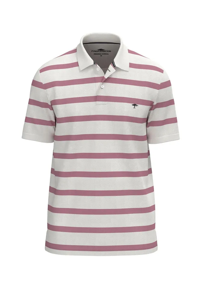 FYNCHHATTON Polo Shirt Made Of Cotton With Stripes Peenavyturf Green Men Polo Shirt FYNCHHATTON Polo Shirt Made Of Cotton With Stripes Peenavyturf Green Men Polo Shirt