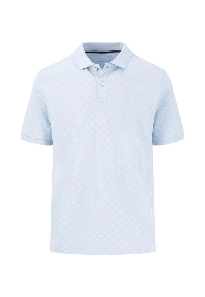 FYNCHHATTON Polo Shirt With A Minimalist All overprint Summer Breezenavywhite Men Polo Shirt FYNCHHATTON Polo Shirt With A Minimalist All overprint Summer Breezenavywhite Men Polo Shirt
