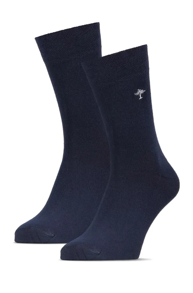 FYNCHHATTON Socks Double Pack With Logo Embroidery Anthranavyblack Men Accessories FYNCHHATTON Socks Double Pack With Logo Embroidery Anthranavyblack Men Accessories