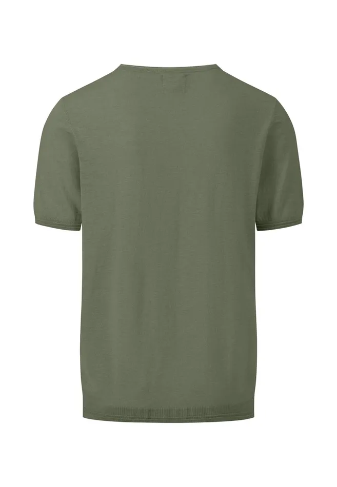 FYNCHHATTON StrickTshirt Made Of Cottonlinen Mix Dusty Olivemidnightoffwhitesummer Breeze Men Tshirts FYNCHHATTON StrickTshirt Made Of Cottonlinen Mix Dusty Olivemidnightoffwhitesummer Breeze Men Tshirts