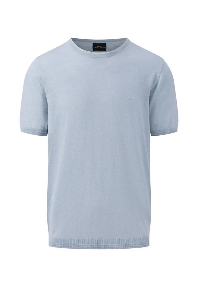 FYNCHHATTON StrickTshirt Made Of Cottonlinen Mix Dusty Olivemidnightoffwhitesummer Breeze Men Tshirts FYNCHHATTON StrickTshirt Made Of Cottonlinen Mix Dusty Olivemidnightoffwhitesummer Breeze Men Tshirts