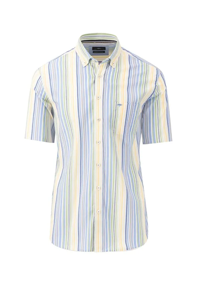 FYNCHHATTON Striped Halk Shirt With Buttondown Collar Leaf Greenpineapplecool Gray Men Shirts FYNCHHATTON Striped Halk Shirt With Buttondown Collar Leaf Greenpineapplecool Gray Men Shirts