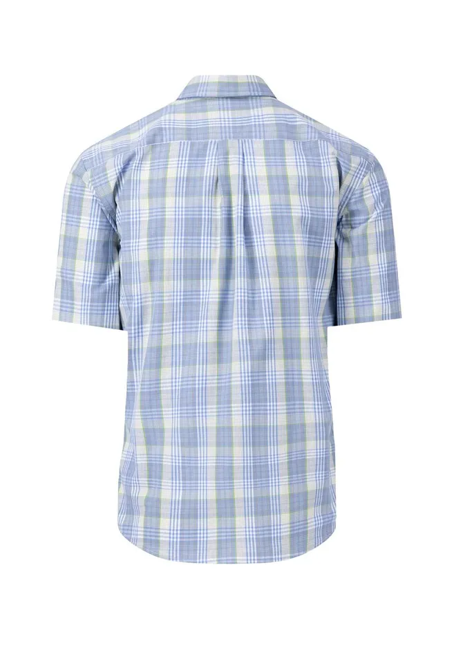 FYNCHHATTON Striped Halk Shirt With Buttondown Collar Leaf Greenpineapplecool Gray Men Shirts