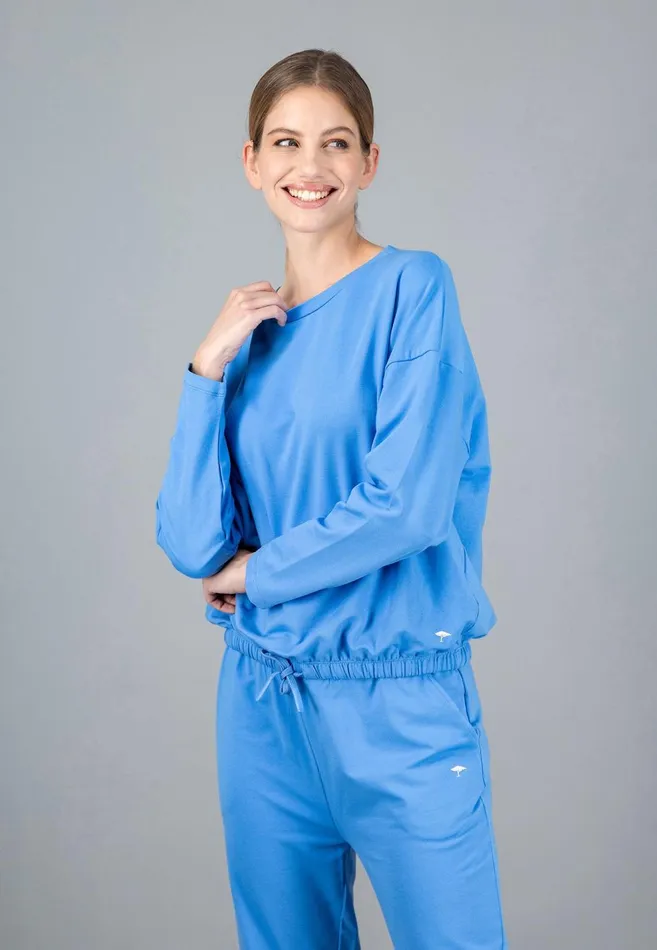 FYNCHHATTON Sweatshirt With A Gathered Hem Sky Bluetaupecoralmilk Women Sale