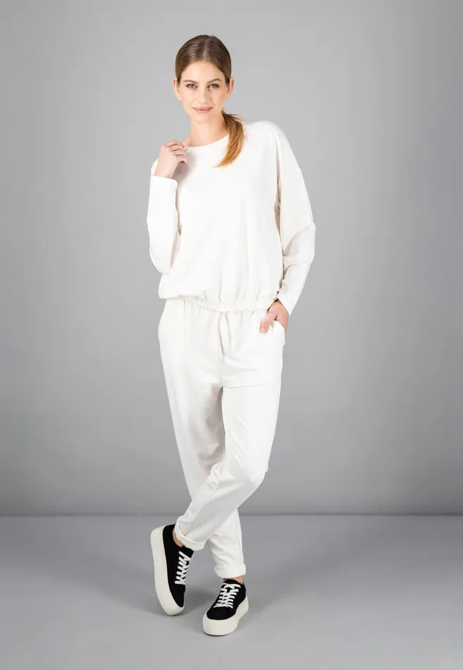 FYNCHHATTON Sweatshirt With A Gathered Hem Sky Bluetaupecoralmilk Women Sale