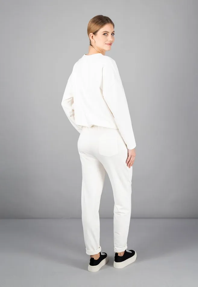 FYNCHHATTON Sweatshirt With A Gathered Hem Sky Bluetaupecoralmilk Women Sale
