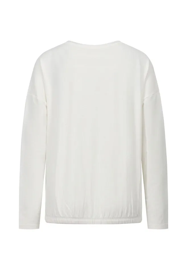 FYNCHHATTON Sweatshirt With A Gathered Hem Sky Bluetaupecoralmilk Women Sale