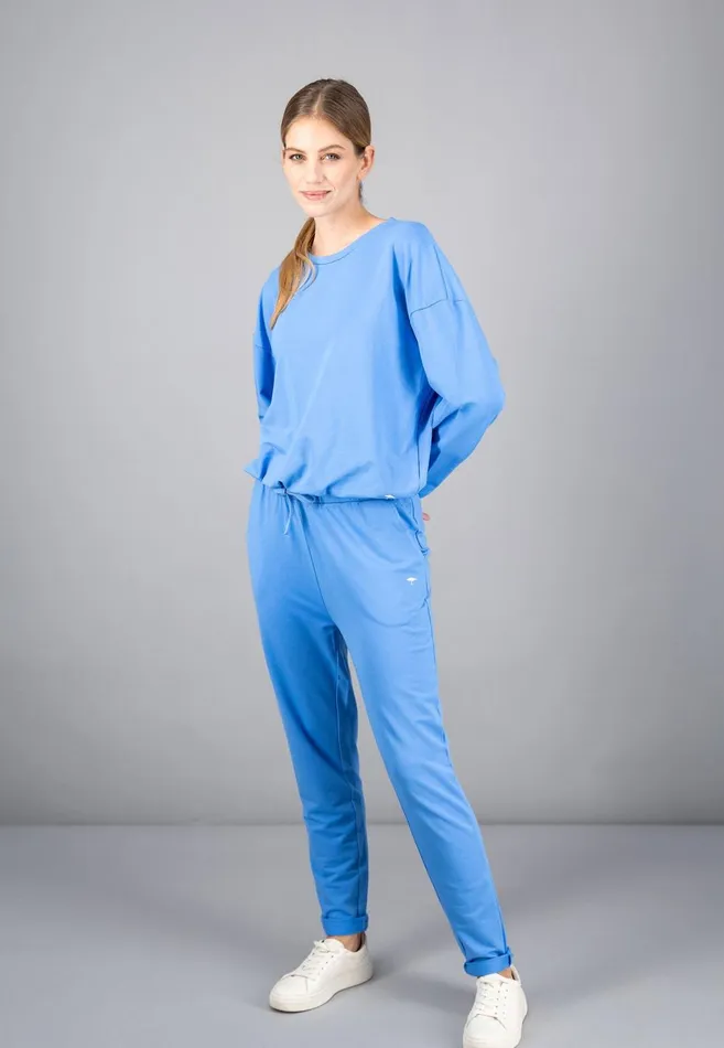 FYNCHHATTON Sweatshirt With A Gathered Hem Sky Bluetaupecoralmilk Women Sale