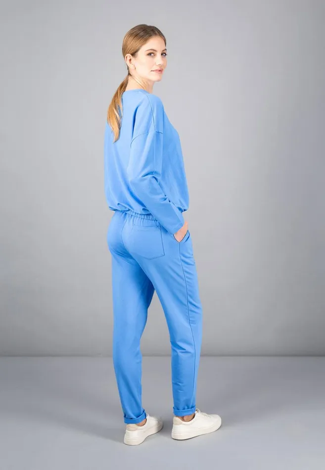 FYNCHHATTON Sweatshirt With A Gathered Hem Sky Bluetaupecoralmilk Women Sale