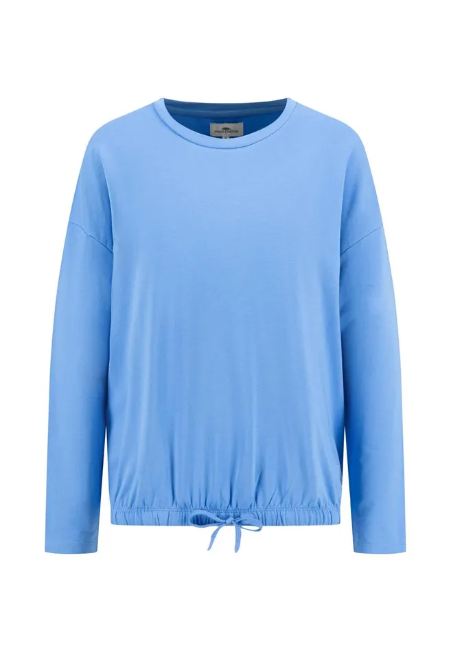 FYNCHHATTON Sweatshirt With A Gathered Hem Sky Bluetaupecoralmilk Women Sale