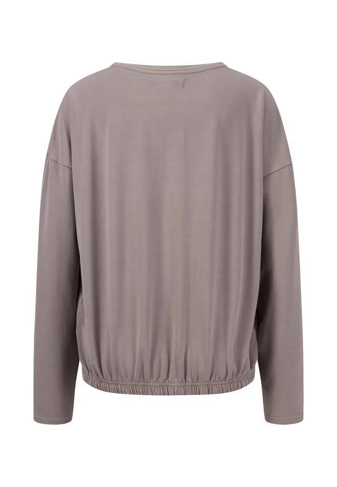 FYNCHHATTON Sweatshirt With A Gathered Hem Sky Bluetaupecoralmilk Women Sale