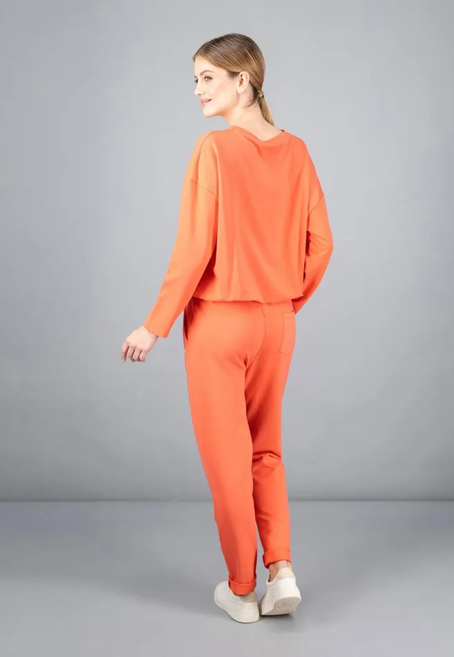 FYNCHHATTON Sweatshirt With A Gathered Hem Sky Bluetaupecoralmilk Women Sale