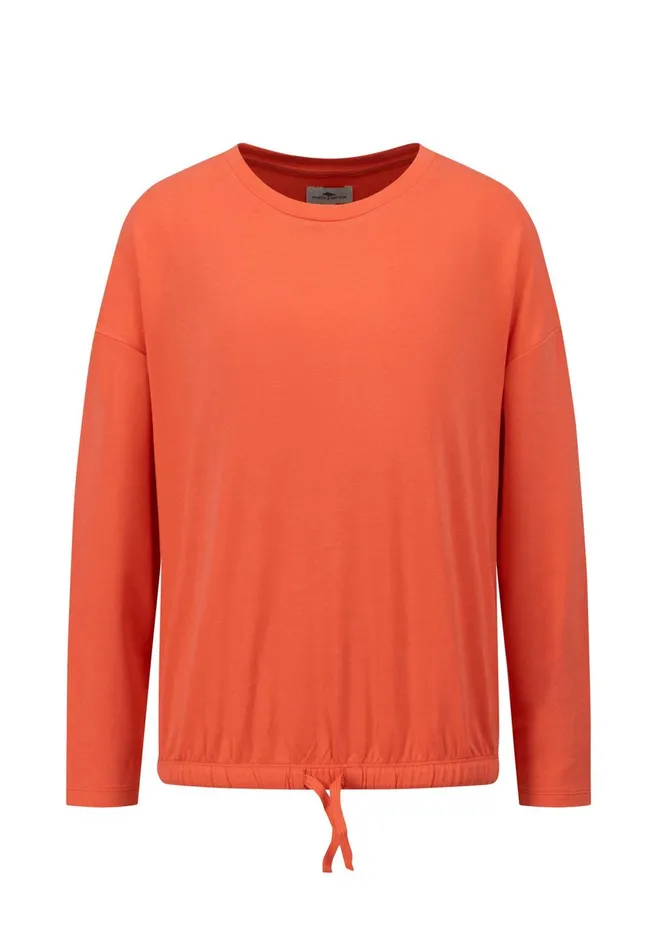FYNCHHATTON Sweatshirt With A Gathered Hem Sky Bluetaupecoralmilk Women Sale