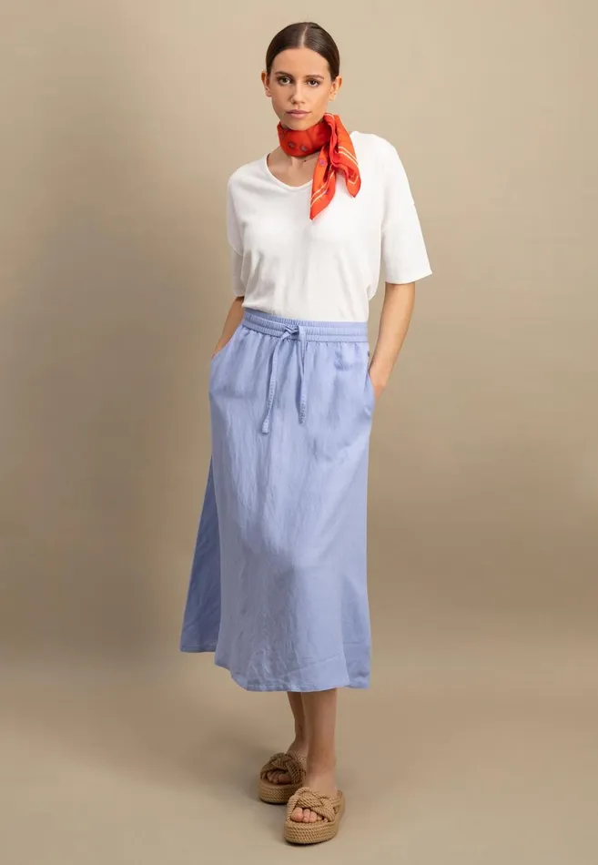 FYNCHHATTON Tshirt With A Stalk Cut In Plain Colors Milksummer Redfresh Rose Women Tshirts