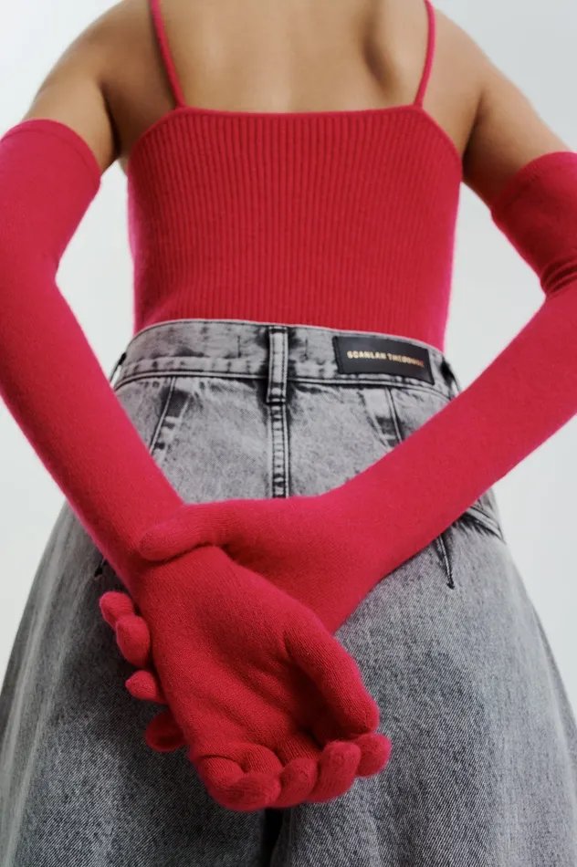 Gloves Women Scanlan Theodore CASHMERE GLOVES ROSA