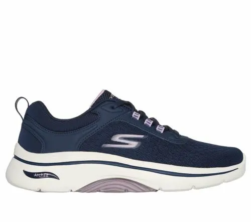GO WALK Arch Fit 20 8211 Balin Navy Lavender Women SKECHERS Lace Up