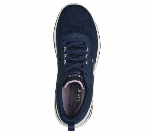 GO WALK Arch Fit 20 8211 Balin Navy Lavender Women SKECHERS Lace Up