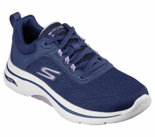 GO WALK Arch Fit 20 8211 Balin Navy Lavender Women SKECHERS Lace Up