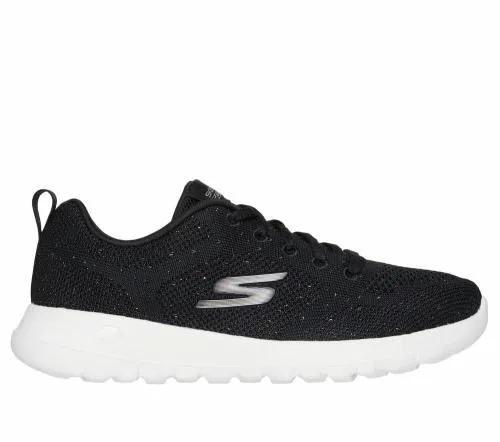 GO WALK Joy 8211 Violet Black Rose Gold Women SKECHERS Lace Up